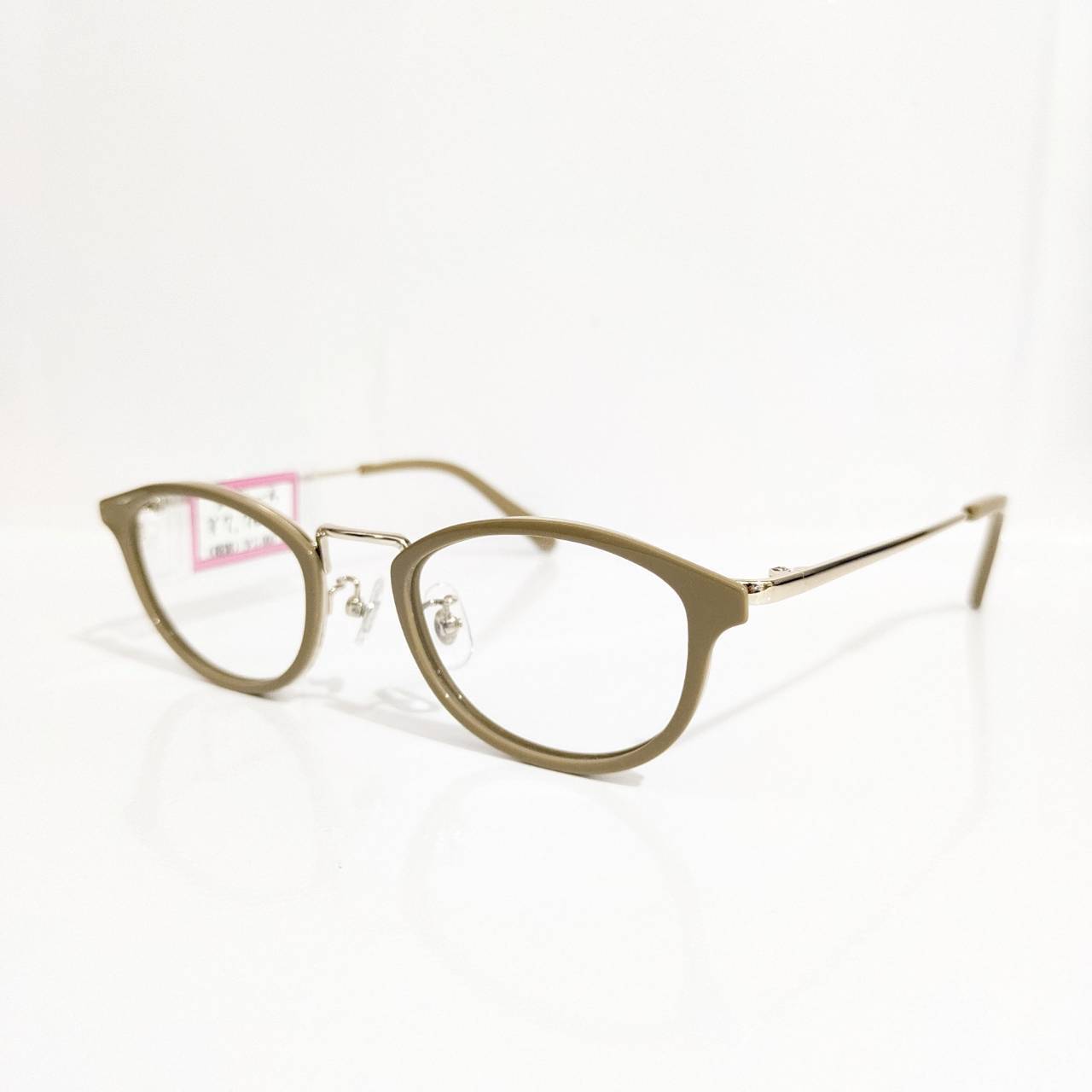 【NoName】オーバルコンビフレーム ブラウン