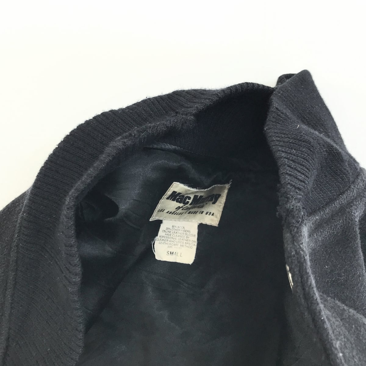 MAC MURRAY 90年代 USA製 袖革スタジャン ベースボール ジャケット