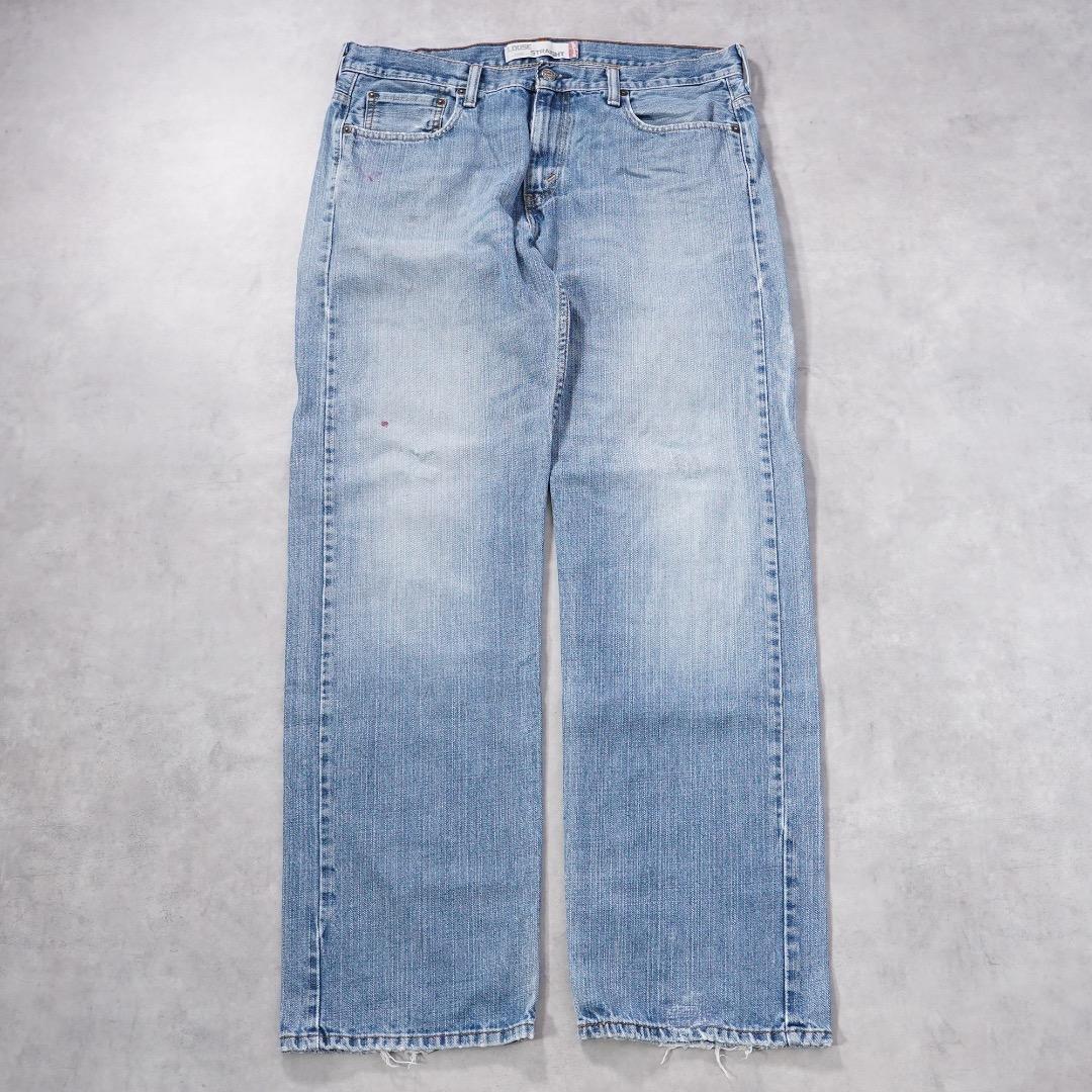 リーバイス569 Levis W34 ブルーデニム 青 ヒゲ 古着 18349