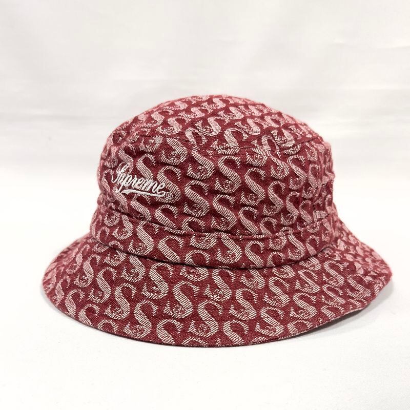 美品 【21FW】 Supreme シュプリーム Monogram Denim Crusher Hat