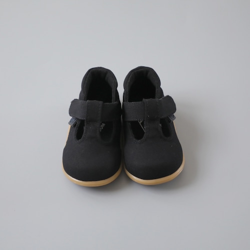 PEEP ZOOM / Baby T-Strap / BLACK / 12.5-15cm