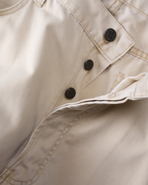 [Early 1990’s ] “ARMANI JEANS” 5-Pockets Ecru Chino Pants (Made in Italy)