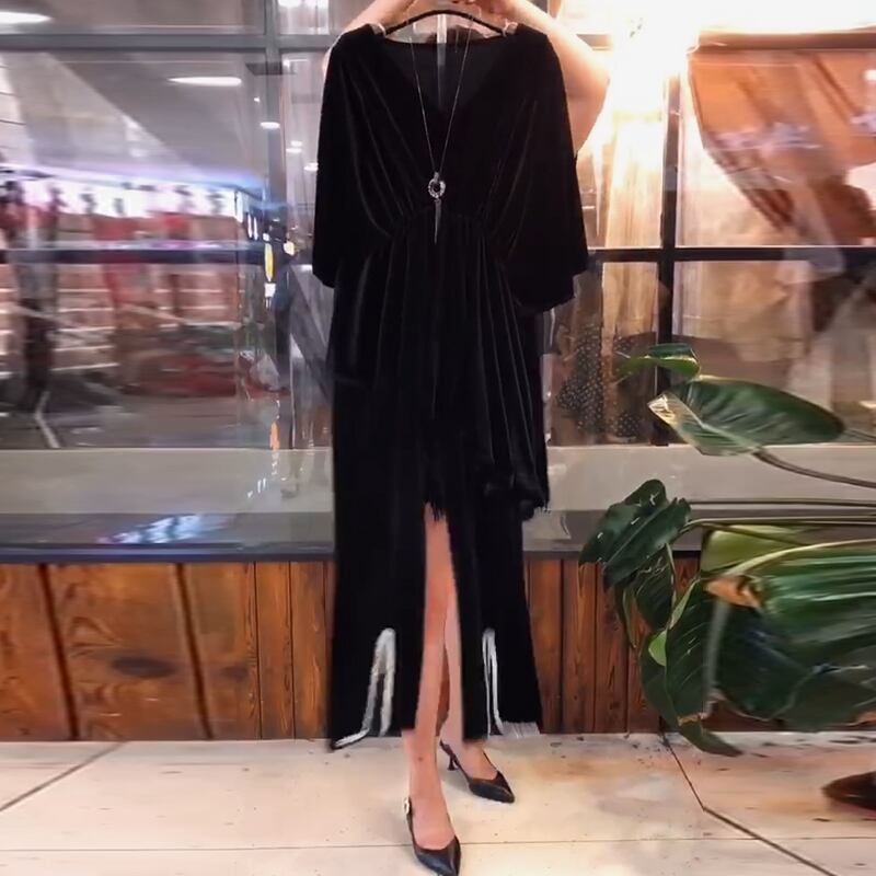 プラスサイズの女性の2020年秋の新しい太った姉妹、西洋スタイル、薄い不規則なトップパンツファッションツーピーススーツ ミックスインファッション44317155316