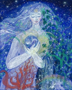 ポストカード「Earth goddess」