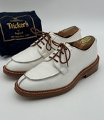 Tricker's トリッカーズ Uチップ ホワイト 白 UK7-5 目安25.5cm シューバッグ付