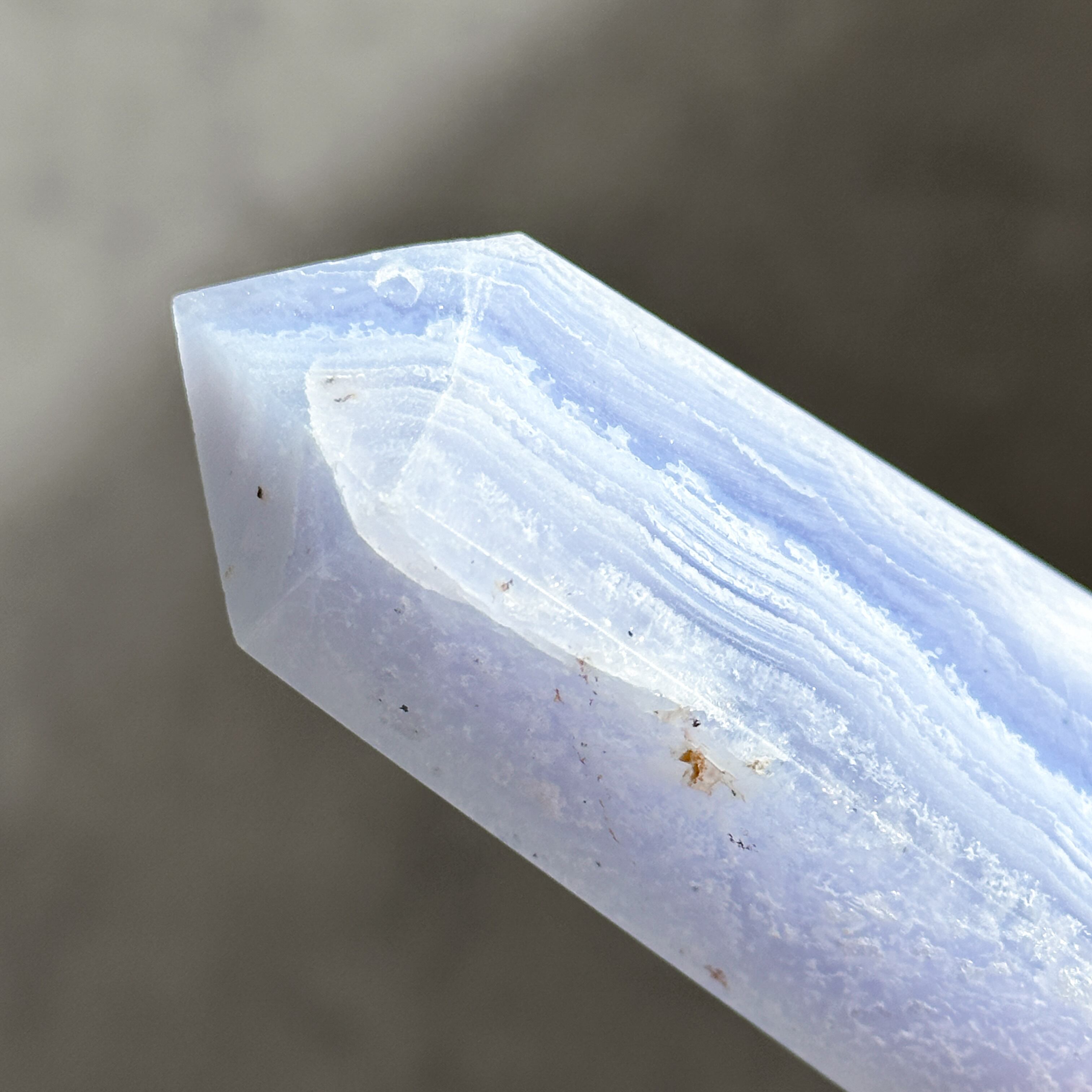 ブルーレースアゲート タワー01◇ Blue Lace Agate ◇天然石・鉱物