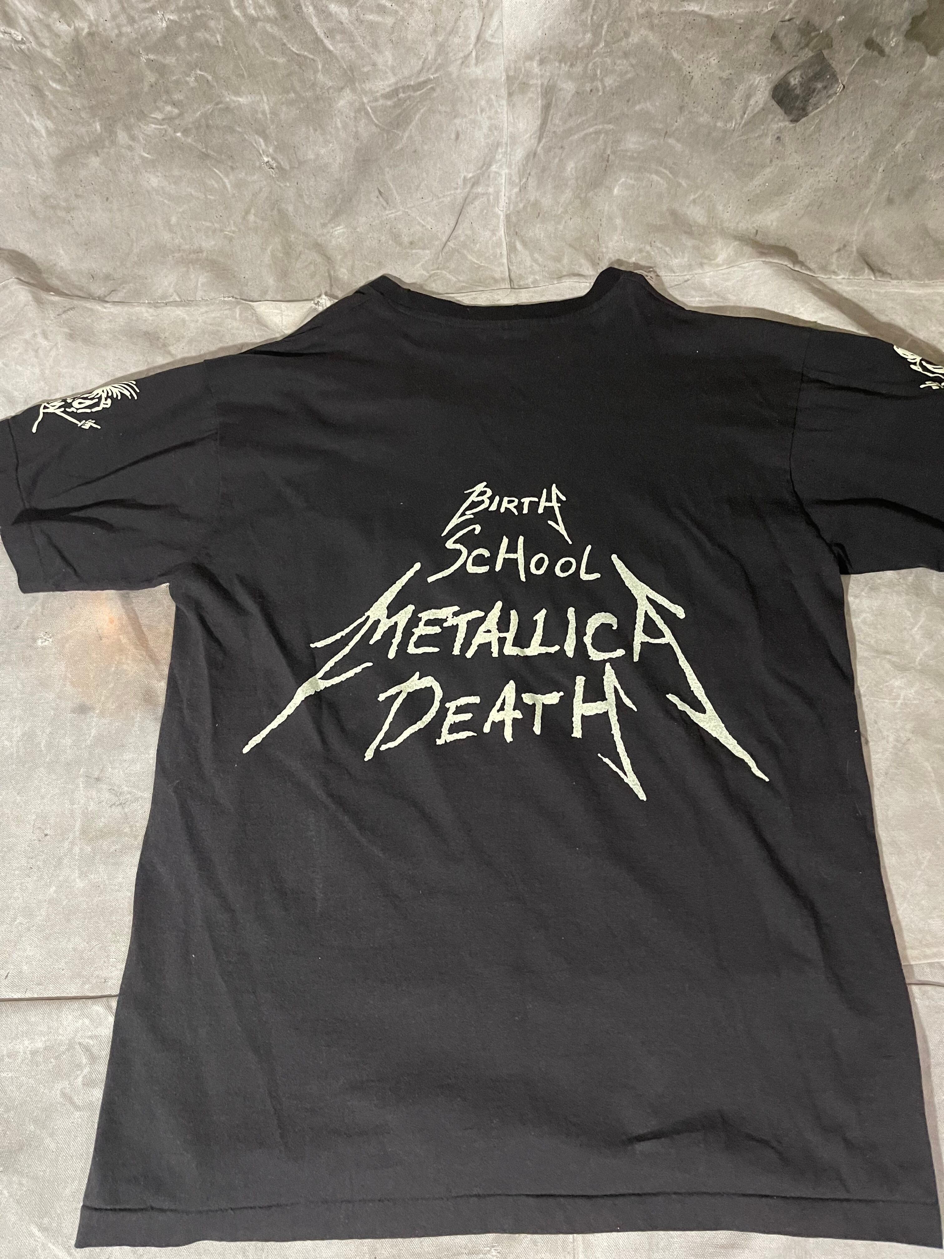 90'S ヴィンテージ TEE METALLICA BIRTH SCHOOL Tシャツ バンT