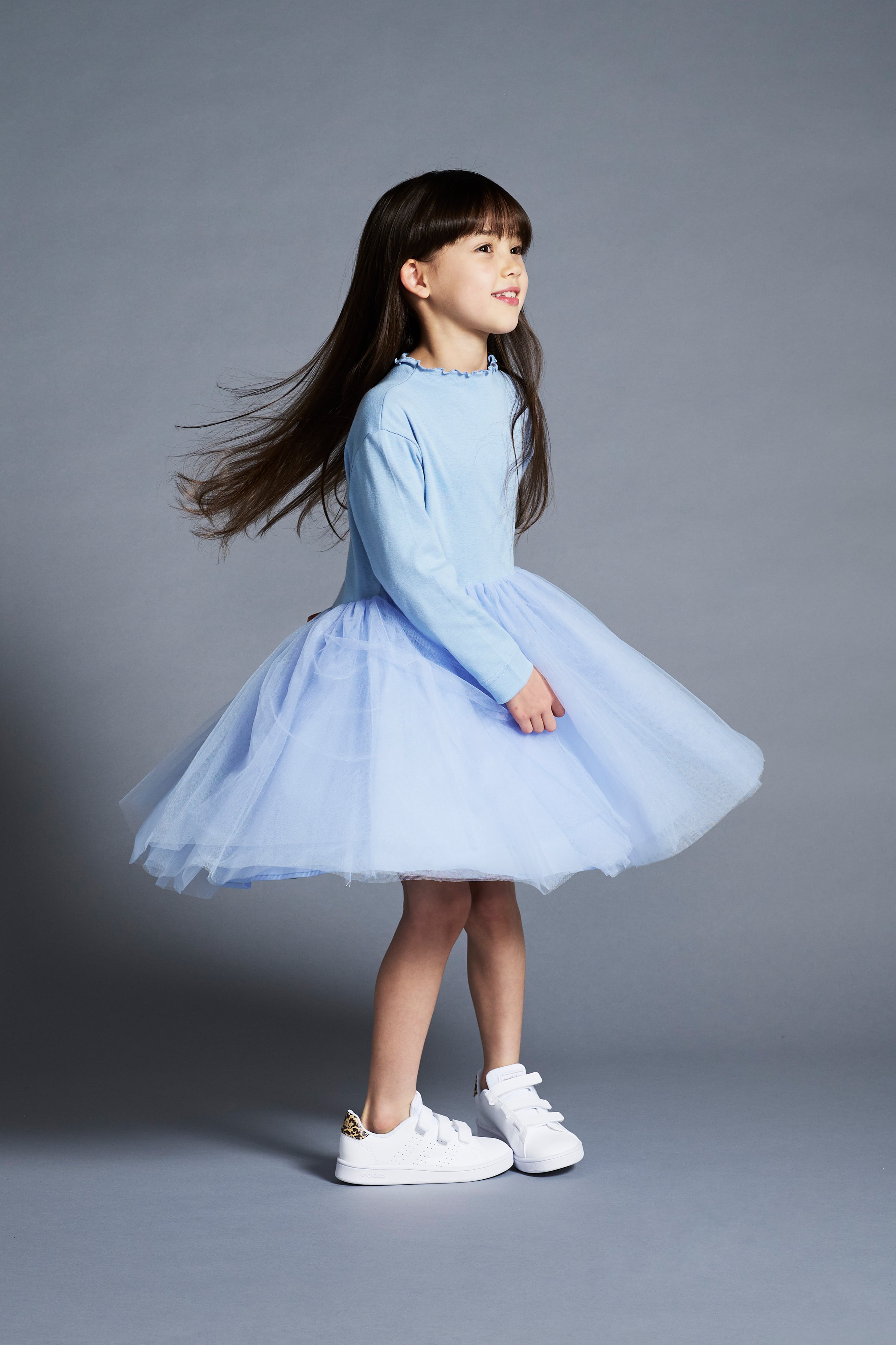 TUTU T-DRESS BLUE 6Y-11Y | AMICA・kids