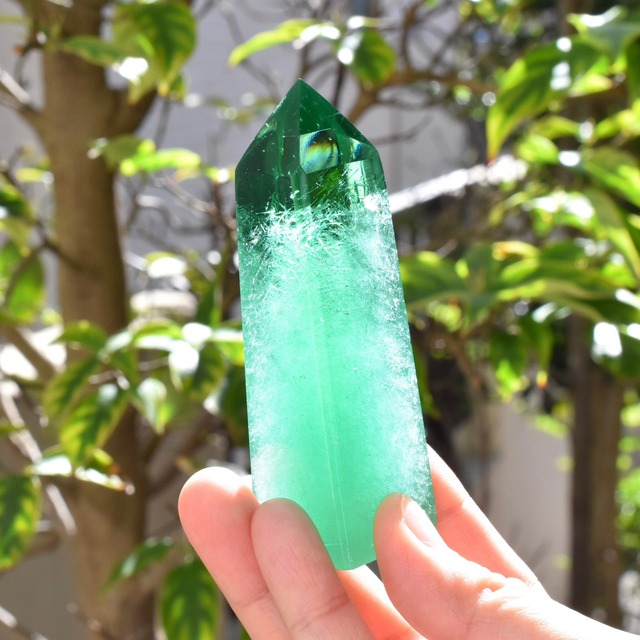 シエラネバダ産 アンダラクリスタル オベリスクポイント タンザナイト ファイヤー エレスチャル