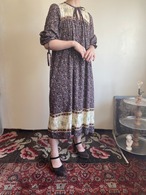 70s Floral Smock Dress