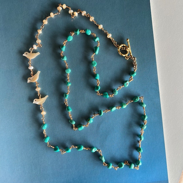 Restock /// Birds Turquoise Necklace