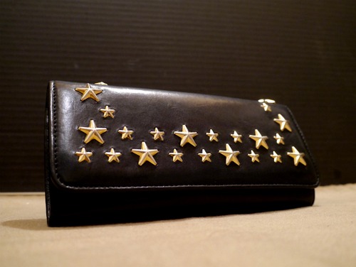 ★JIMMY CHOO ジミーチュウ スタースタッズ 長財布 NINO NAT黒★
