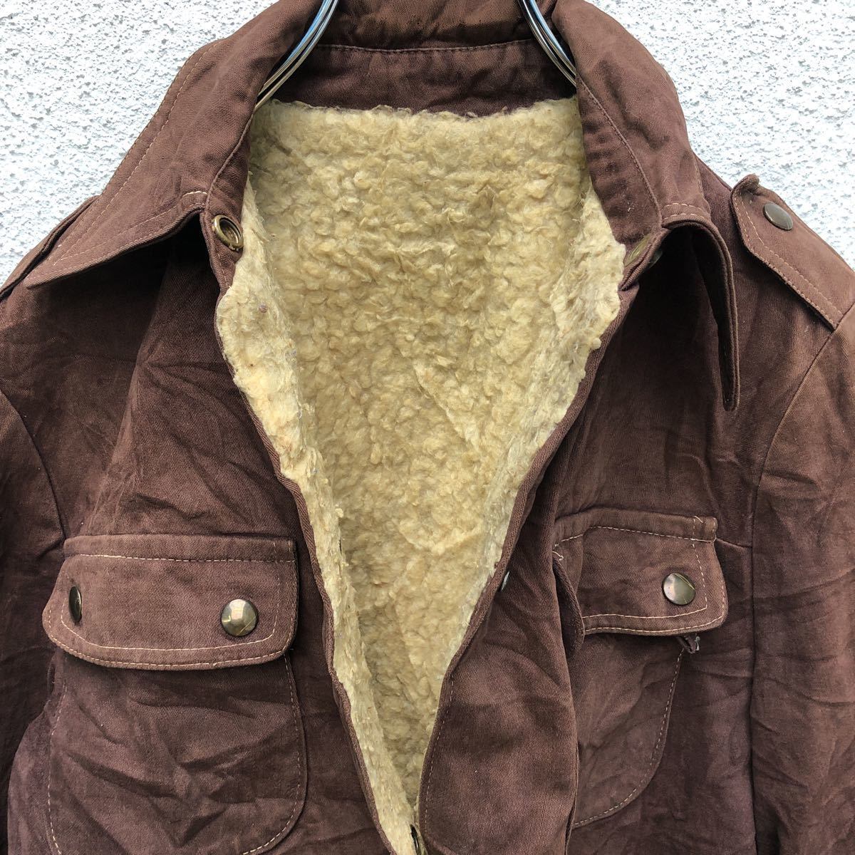 AMERI ブラウン レザー ジャケット Sサイズ