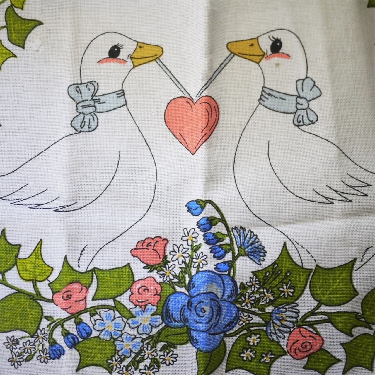 キッチンクロス アヒルカップル ティータオル ドイツ