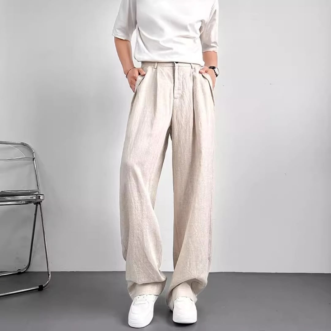 ドレープシルエット タックワイドパンツ 3カラー D12298