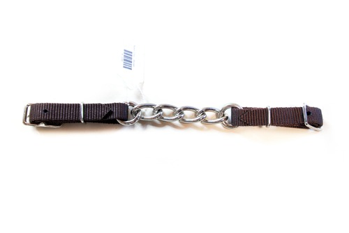 頭絡　顎革　ナイロン　こげ茶　馬具　【FHA03-1806131626】