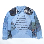SASHIKO PATCH DENIM SHIRT