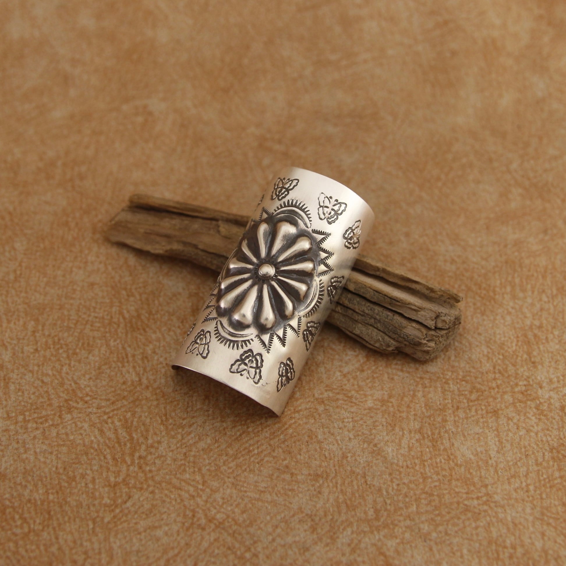 ナバホ族 シルバー製 ポニーテールカフ #13 インディアンジュエリー