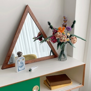 triangle wood mirror / トライアングル ウッド ミラー 壁掛け 鏡 韓国インテリア雑貨 家具