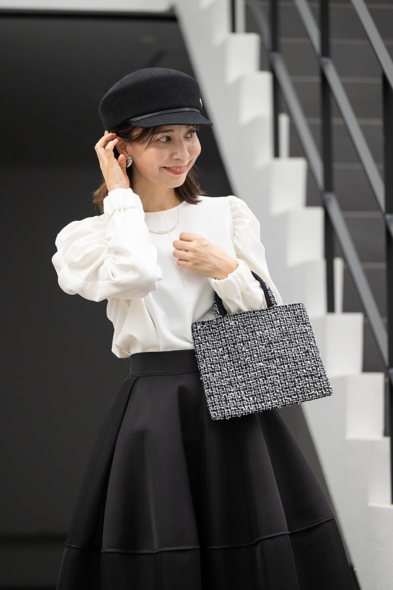 BIBI bag. “MINI” tweed KURO 2023AW | BIBI bag presented by BIBI