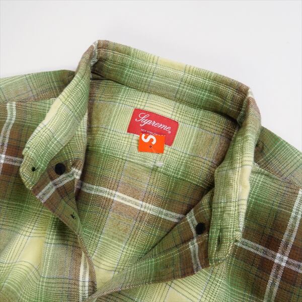 Supreme  Shadow Plaid Flannel Shirt 緑 M