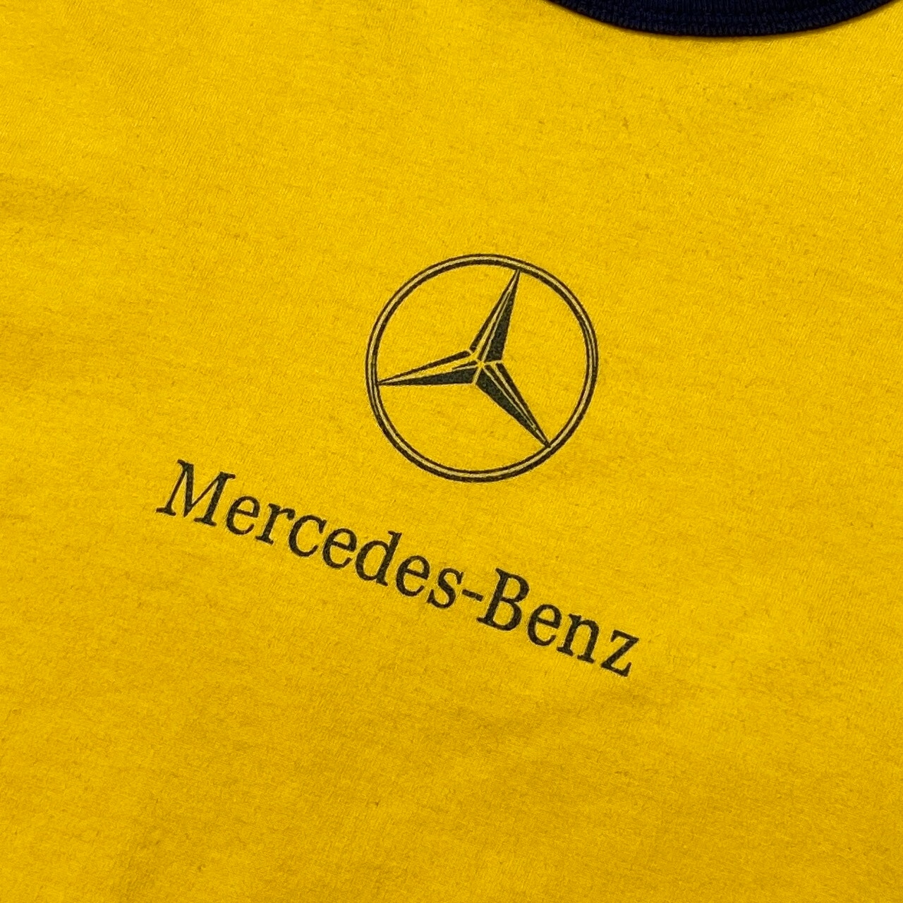 Mercedes-Benz メルセデスベンツ 企業ロゴプリントTシャツ リンガーT 