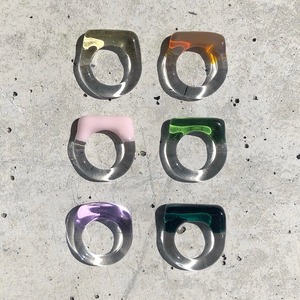 color bar glass ring