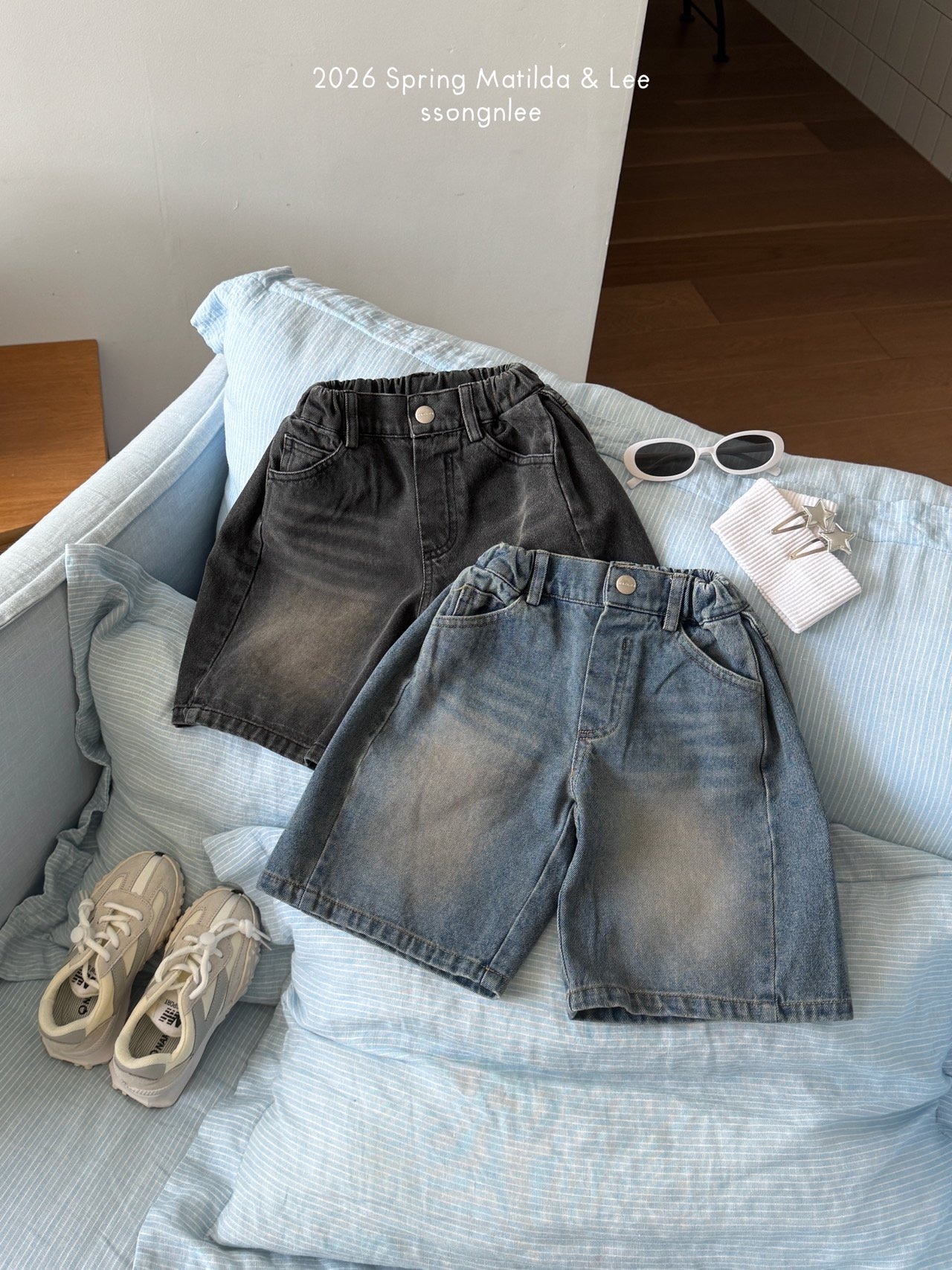 [Matilda&Lee] Maxi Bermuda Denim added / [마틸다앤리] 맥시버뮤다데님추가