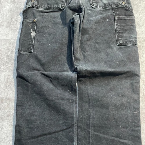 00s USA製 ブラック ダブルニー Carhartt B01 29×30 詳細写真16
