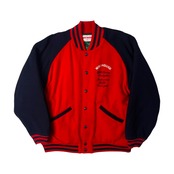 MIKI HOUSE MEN'S ミキハウス 袖革スタジャン L/レッド