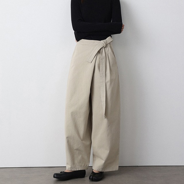 ウエストベルトデザイン ワイドパンツ　SG0266