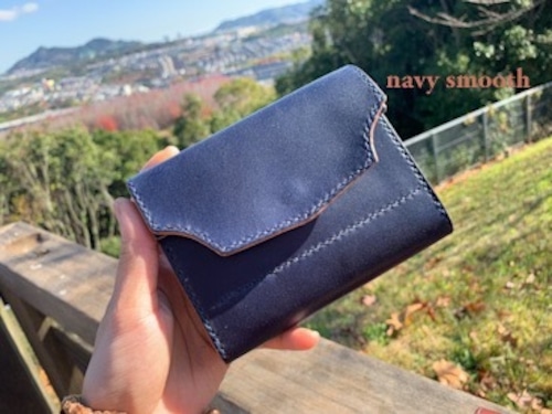 medium sumusu navy wallet