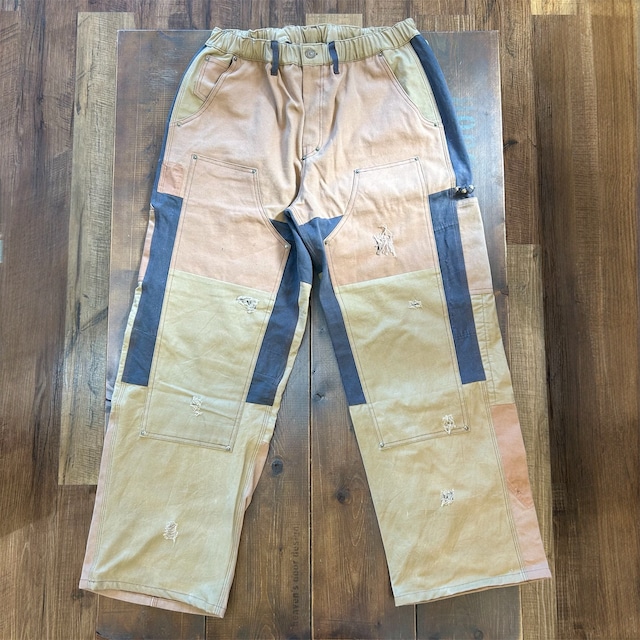 ナスングワム【Nasngwam】Damage Double Knee Pants (Brown)