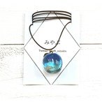 【みやぶ】夜空りんごのネックレス（青空）/ネックレス