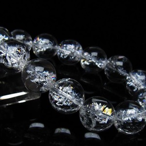 アイリスクォーツ 水晶 ブレスレット 17mm 一点物 おまかせ便 111-35480