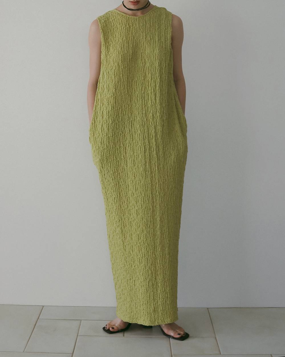 anuke アンヌーク Sleeveless Shirring Onepiece 62610306 | ANERCA