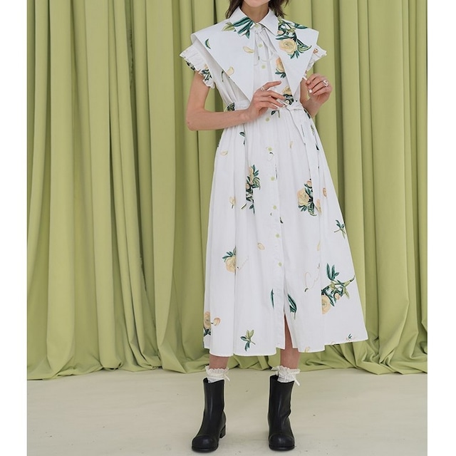 花柄プリントワンピース 10103