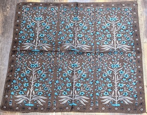 Bindu Cotton Viyella / Botanical Flower Print Bandana [BBB-1312v22]