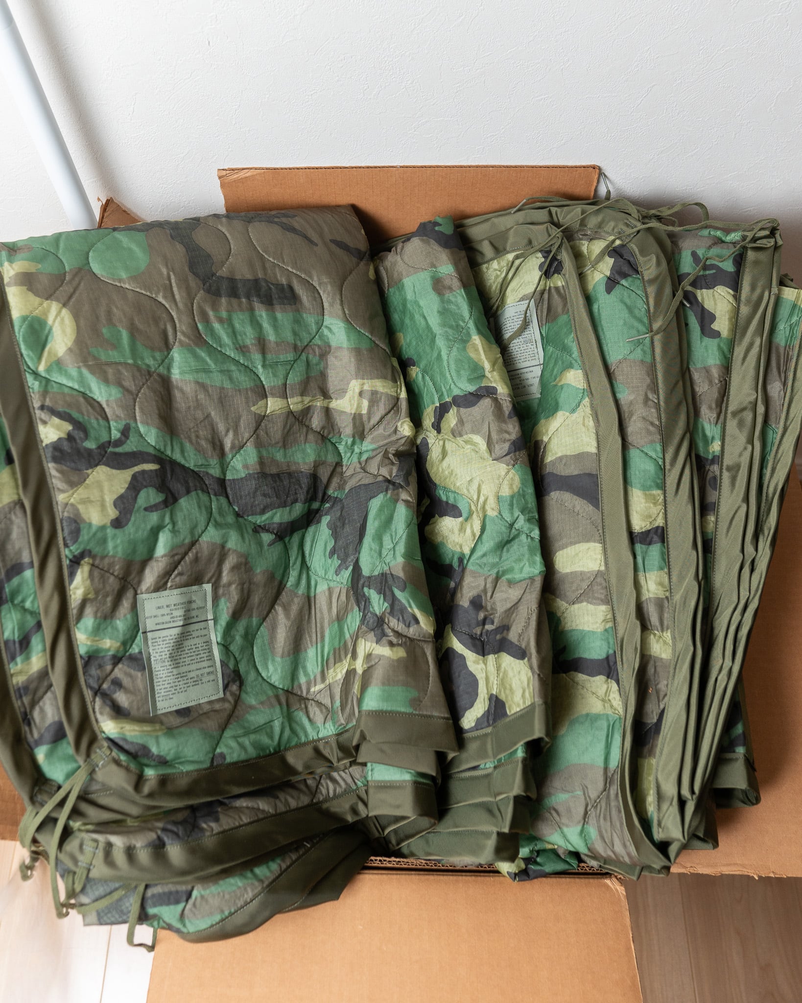 DEADSTOCK】U.S.Army 90's Liner Poncho Woodland Camo M81 アメリカ軍