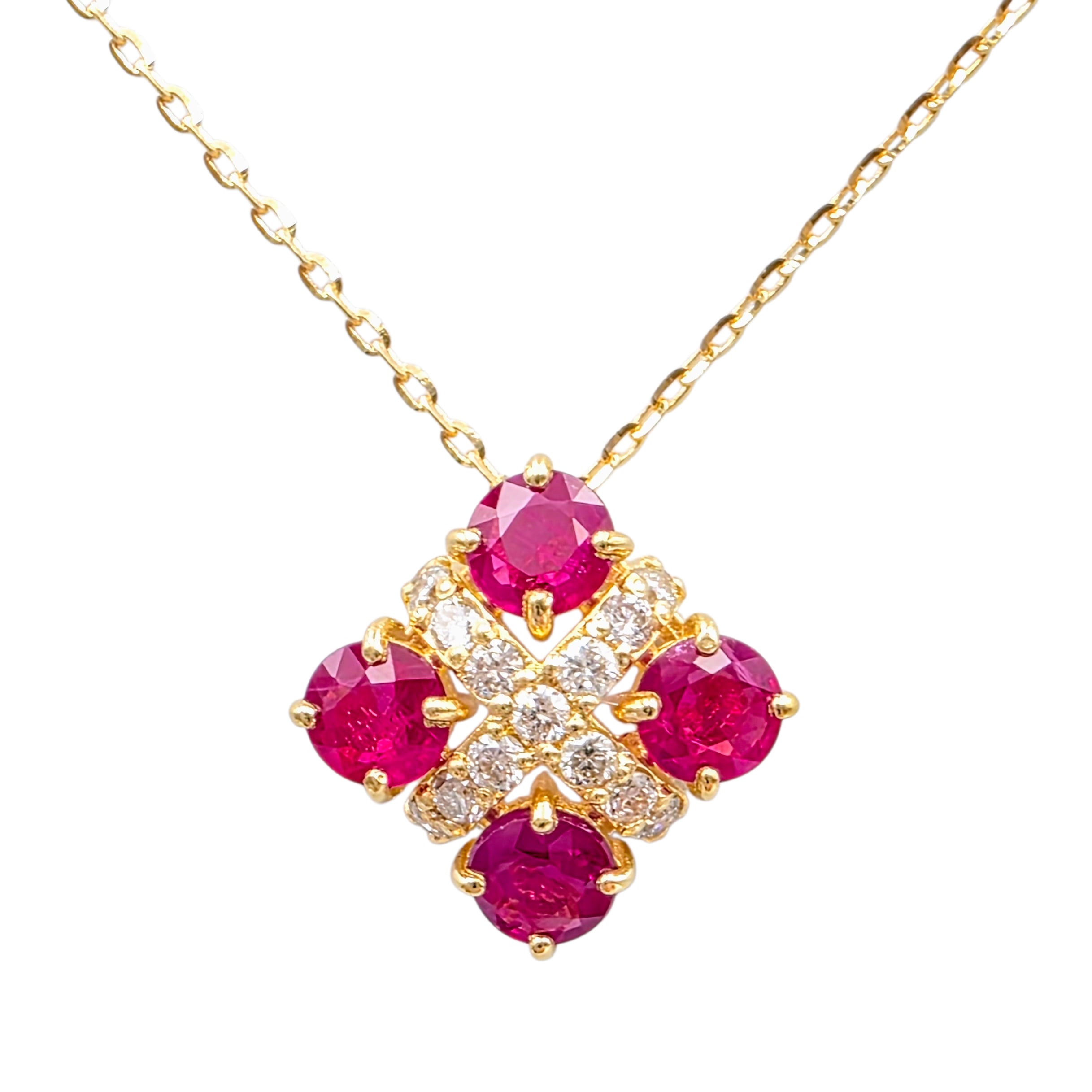 K18YG ルビー ペンダント< Season|S&S (春夏) >