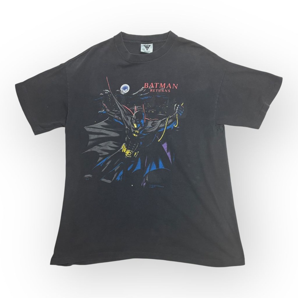 90s BATMAN RETURNS Tシャツ USA製 L バットマン ムービーT 映画 