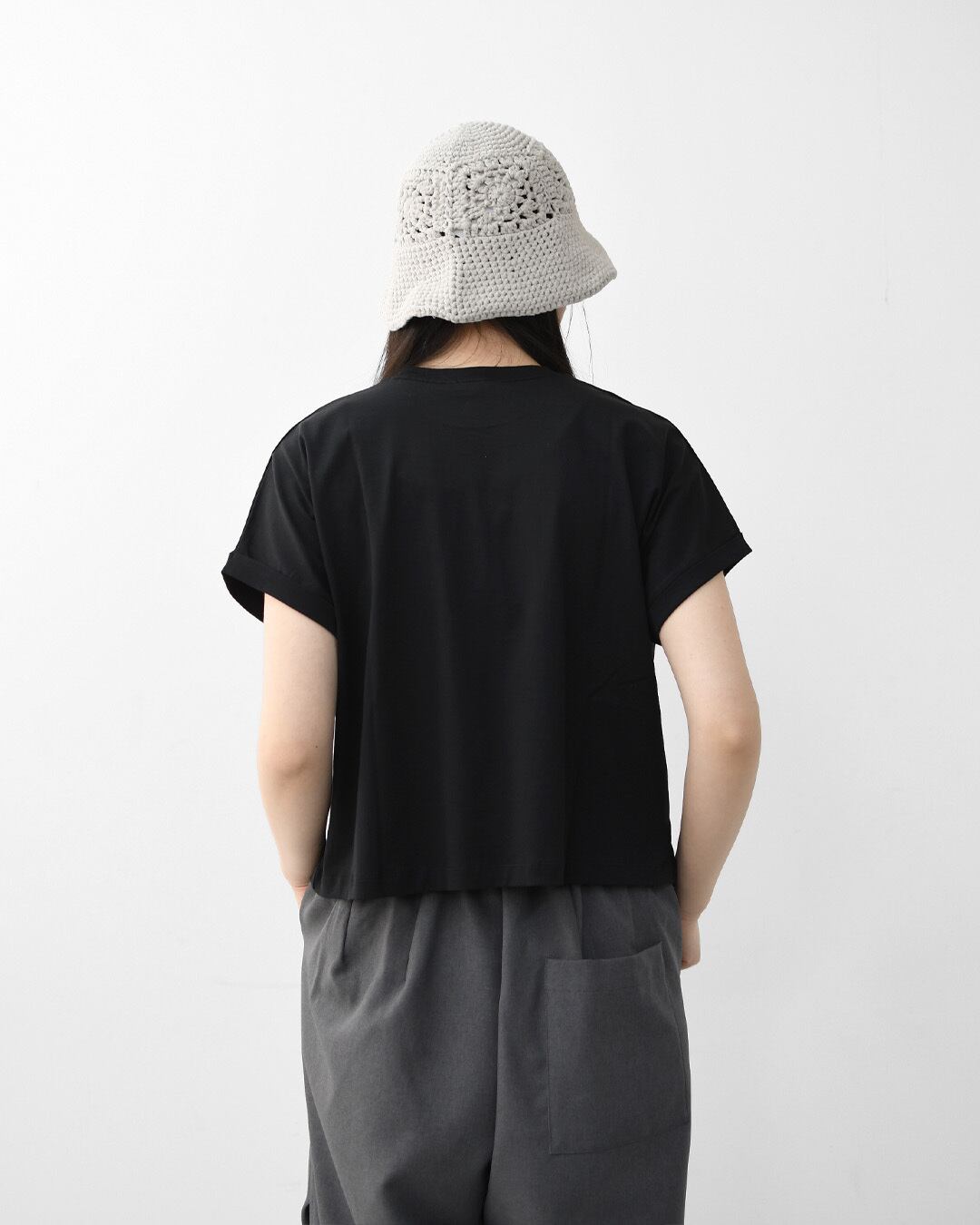 Handvaerk [ハンドバーク] 60/2 CREW NECK WIDE T-SHIRT -SOLID- [6260