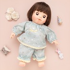 スモックパジャマ(星ミント)ぽぽちゃん