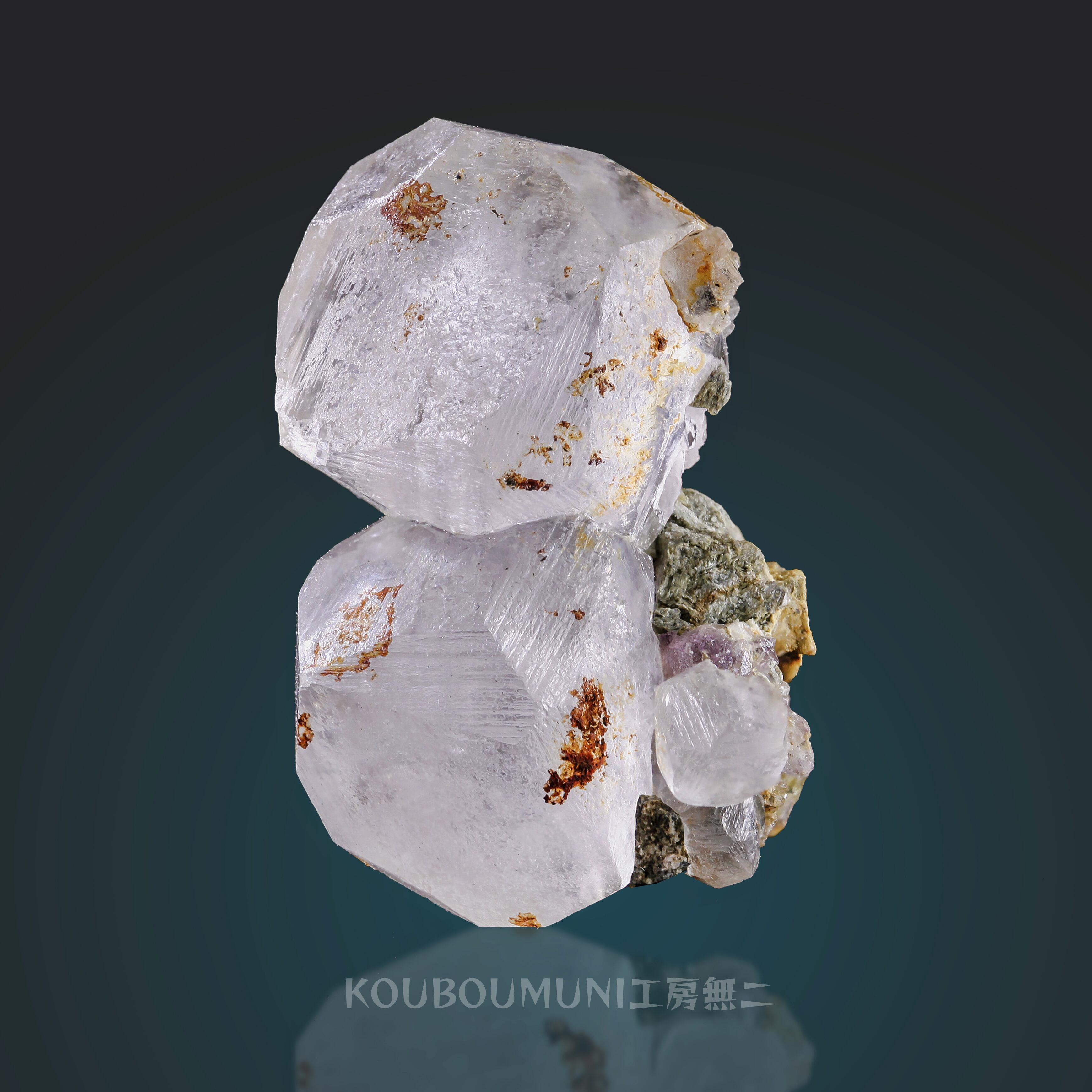 フローライト/カルサイト(Fluorite with Calcite) ◇虹◇S00704 | 工房無二