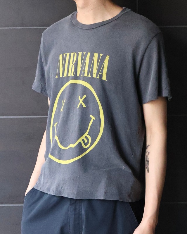 short length fade T shirt