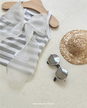 予約 【chouchou&chourr】GLITTER SLEEVELESS （Grey）