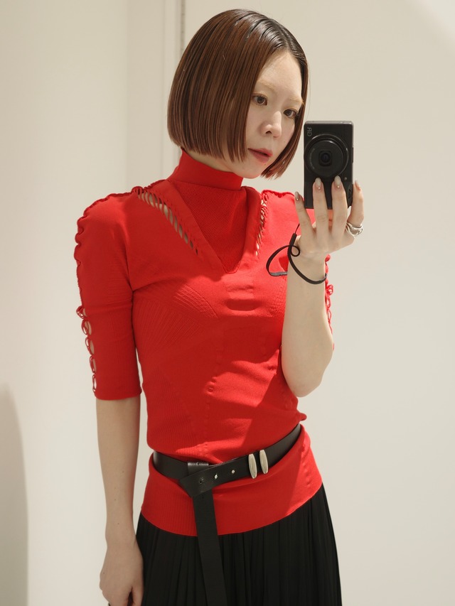 【26AW】MUKASA ムカサ /トップス / Free cut neck top