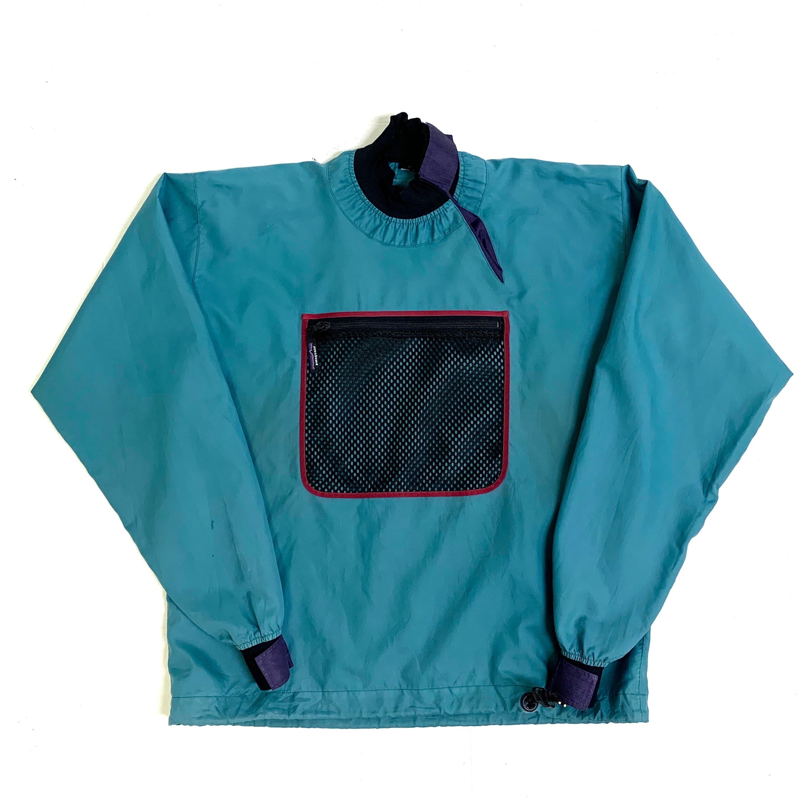 0310 / 1990's Patagonia kayak nylon jacket ビリジアンブルー 水色 ...