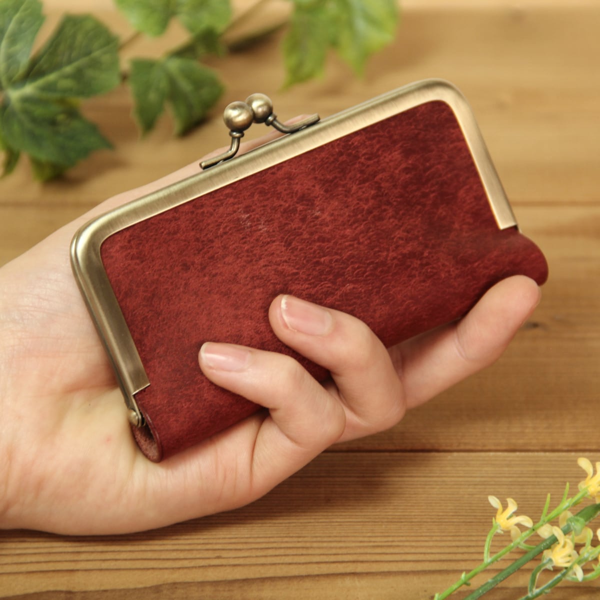 財布・ケース・小物入れ MAY 58 がま口キーケース / コッチネーラ | HANARE LEATHER オンラインショップ