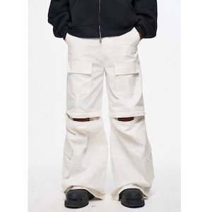 【DRIP4662】D/B Multi-Pocket Wide 2Way Pants
